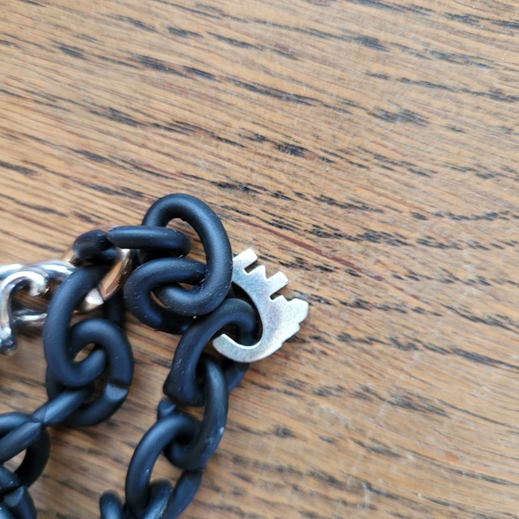 Trollbeads X by Trollbeads bracelet with 2 charms NWT convertible to necklace - Picture 2 of 6